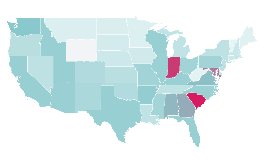 Affinity by region — Silk (soy milk), United States