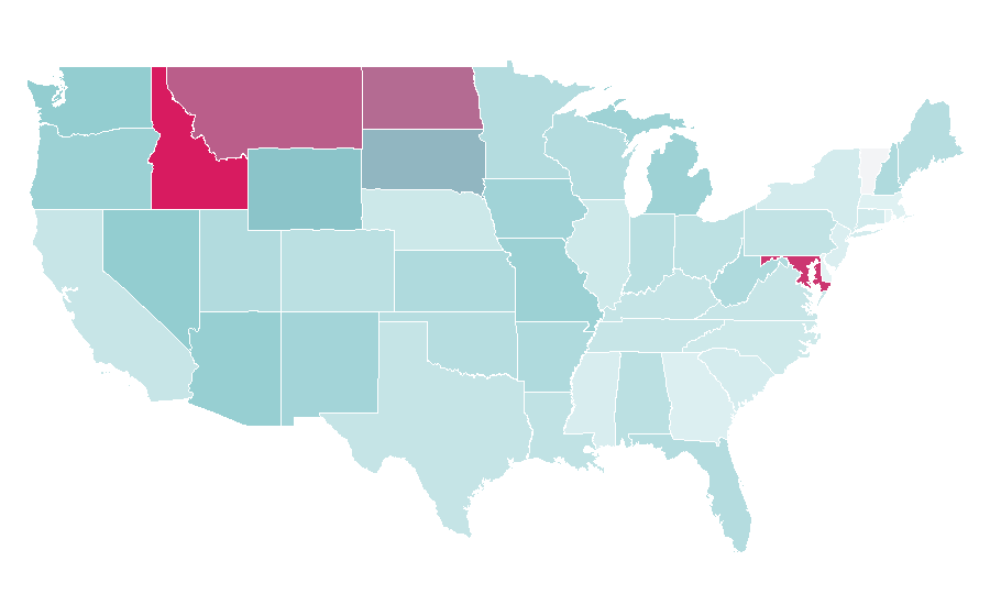 Affinität nach Region — Silver, USA