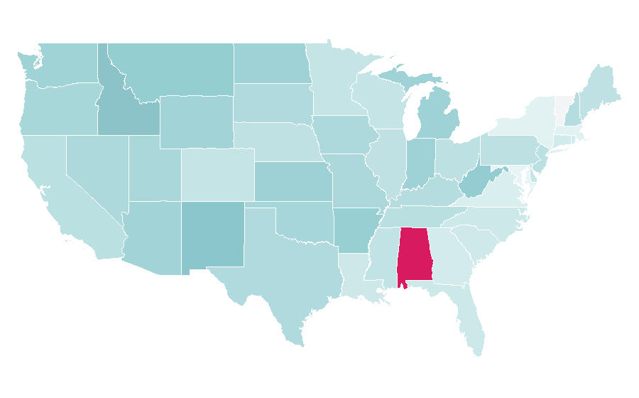 Affinity by region — Silver coin, United States