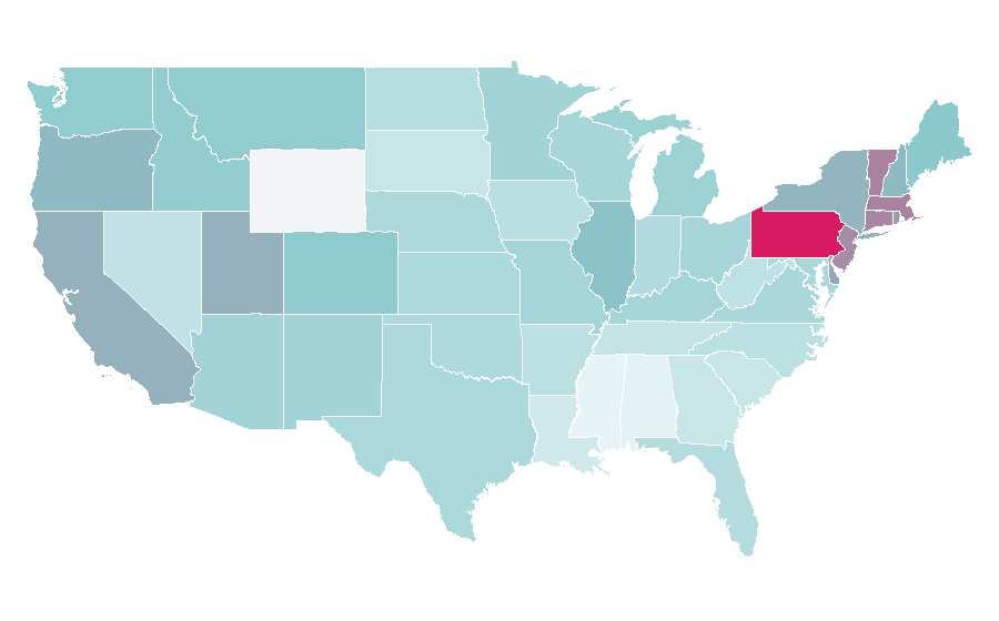Affinity by region — Silver Linings Playbook, United States