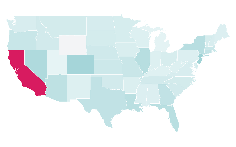 Affinity by region — Silver Oak Cellars, United States