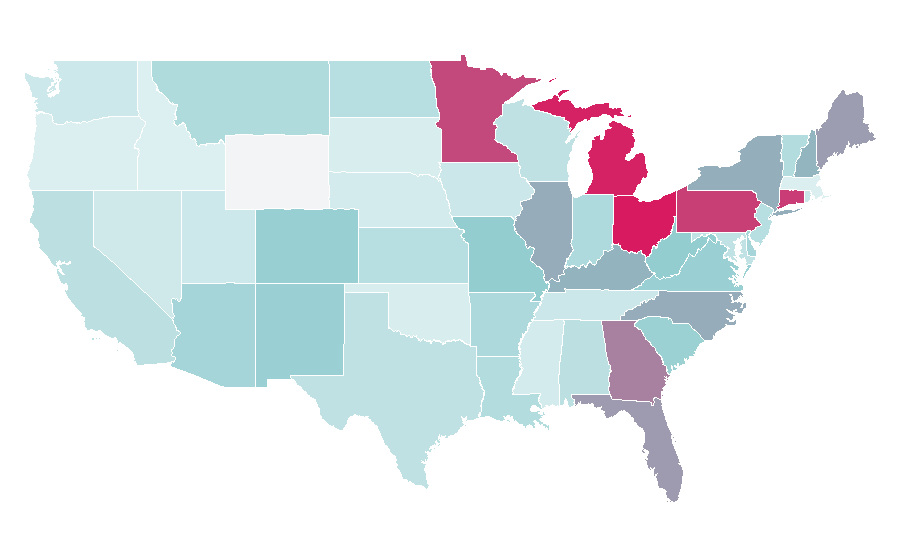Affinity by region — SilverSneakers, United States