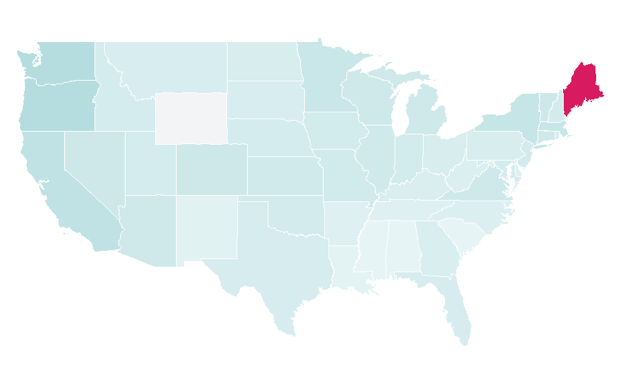 Affinity by region — SimCity, United States