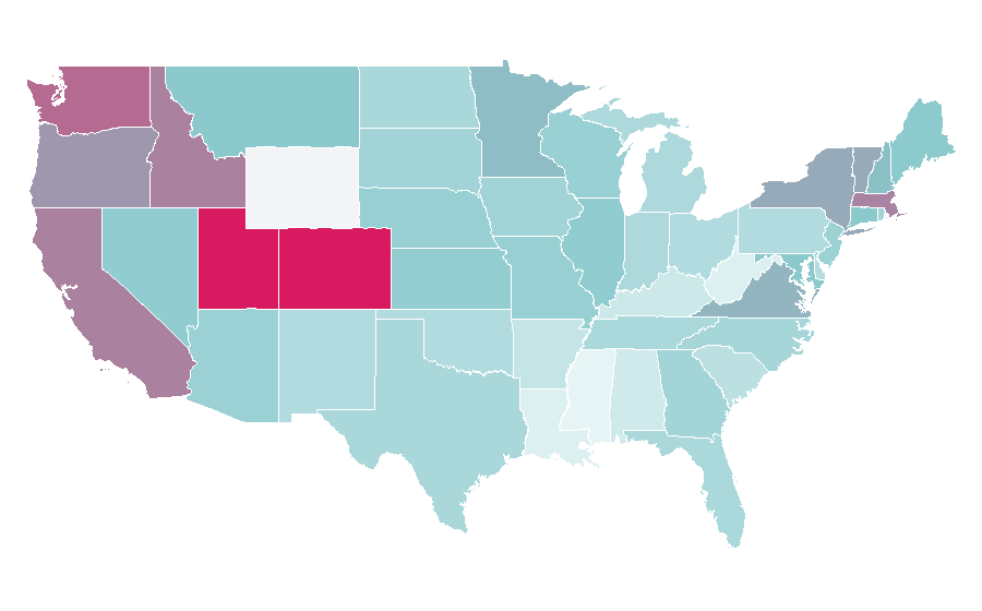 Affinity by region — Simon Sinek, United States
