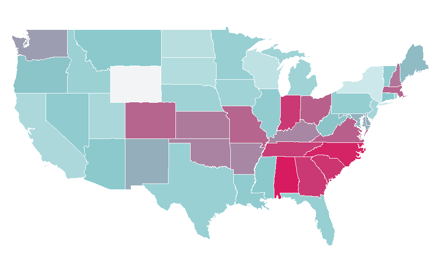 Affinity by region — SimpliSafe, United States