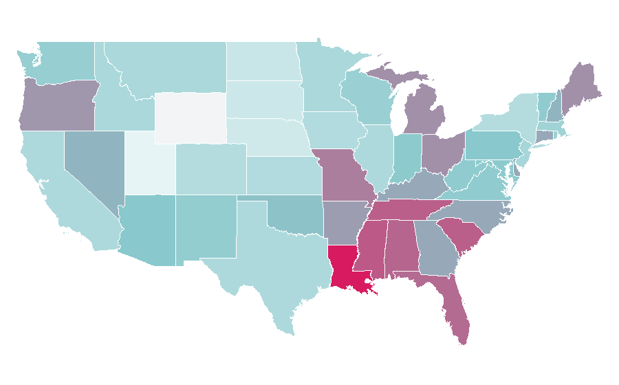 Affinity by region — Simply Red, United States