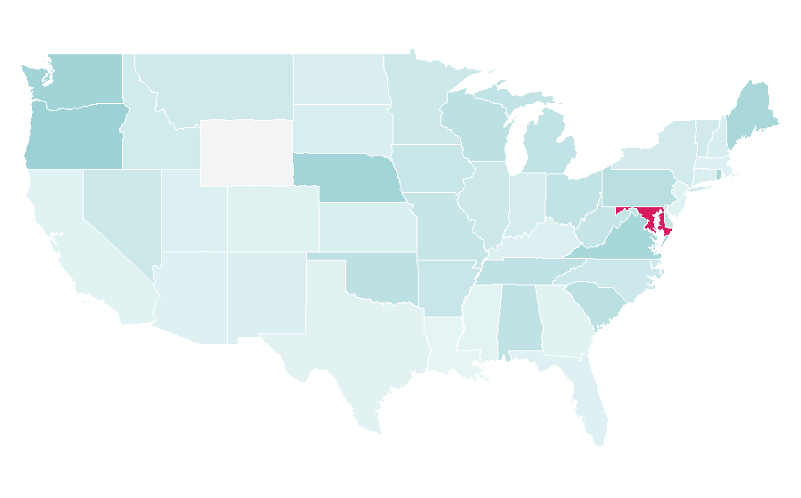 Affinité par région — Sinclair Broadcast Group, États-Unis