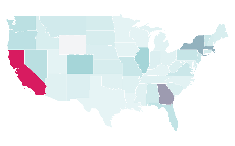 Affinity by region — Single-origin coffee, United States