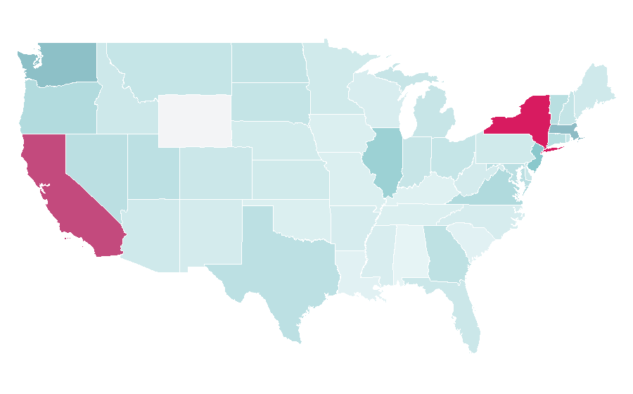 Affinity by region — Singles Day, United States