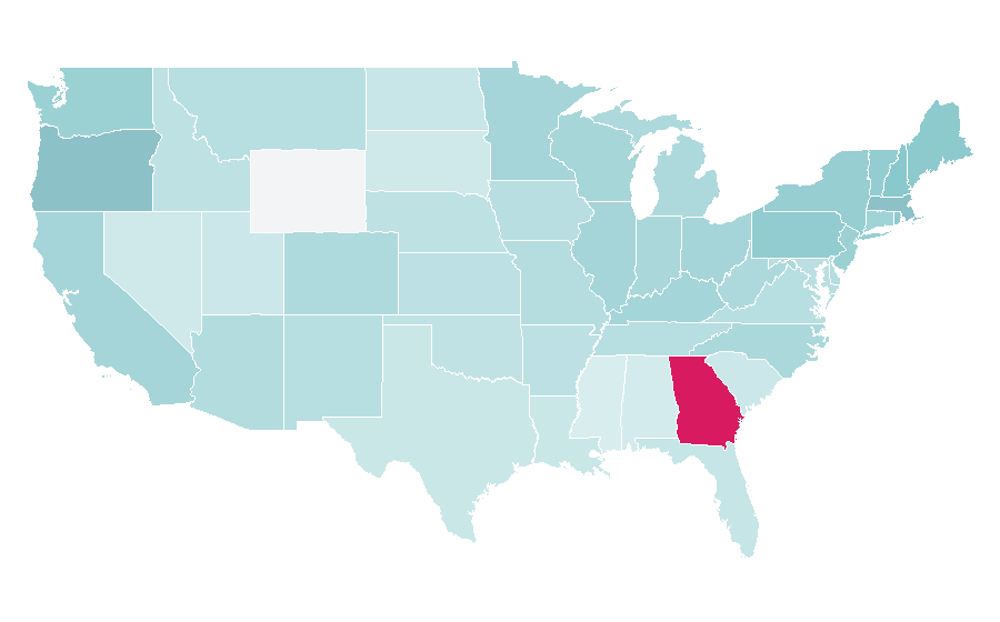 Affinity by region — Six Feet Under (TV series), United States