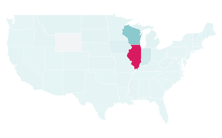 Affinity by region — Six Flags Great America, United States