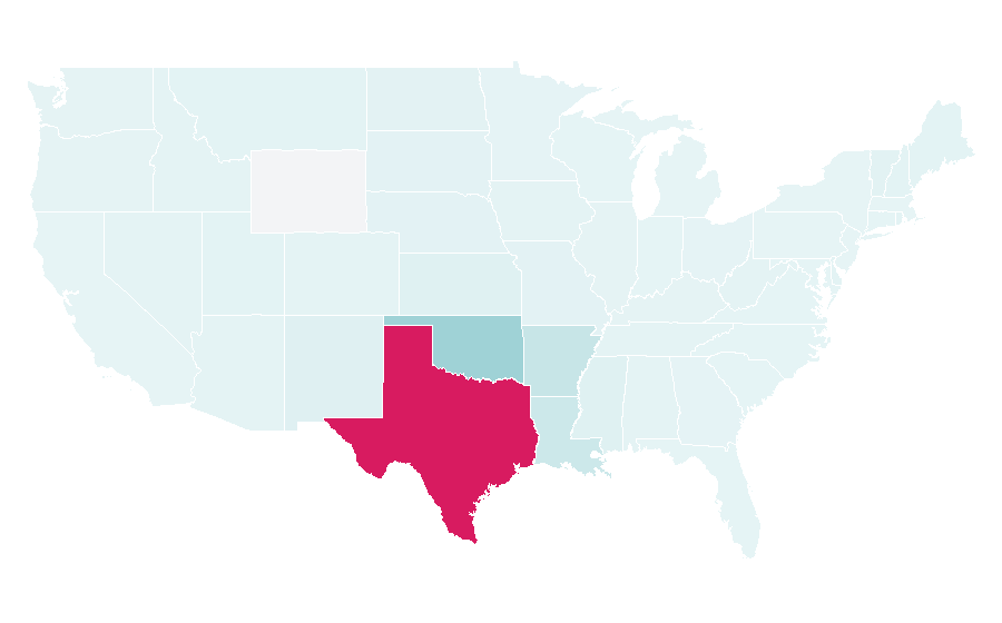 Affinity by region — Six Flags Over Texas, United States