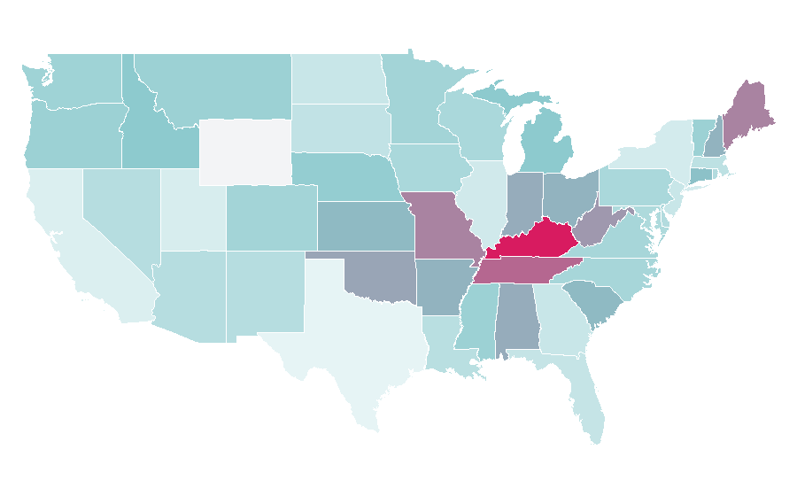 Affinity by region — six million dollar man, United States