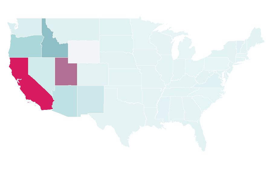 Affinity by region — Sizzler, United States
