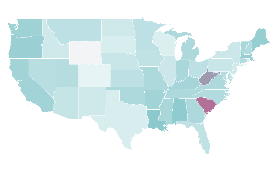 Affinity by region — Skank (band), United States