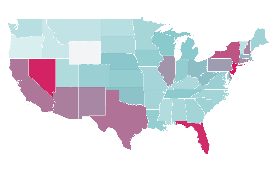 Afinidad por región — Skechers, Estados Unidos