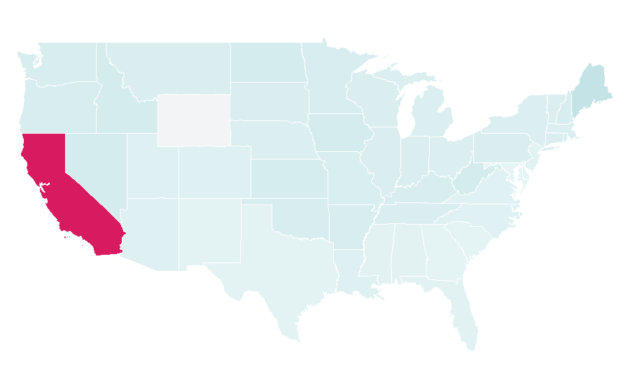 Affinity by region — Skid Row (American band), United States