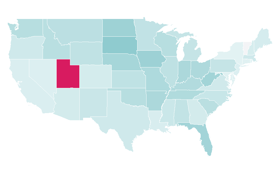 Affinity by region — Skillet (band), United States