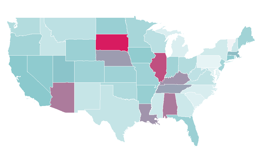 Affinity by region — SkinMedica, United States