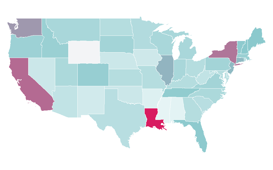 Affinity by region — Škoda Auto, United States
