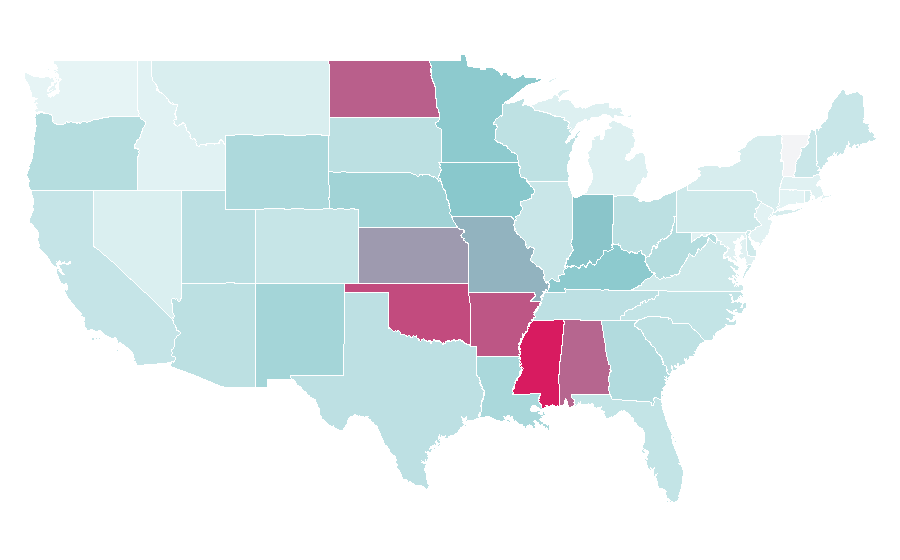 Affinity by region — Skrill, United States