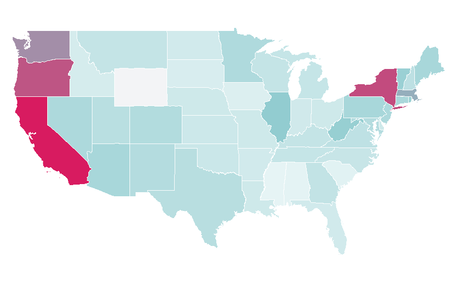 Affinity by region — Sky Ferreira, United States