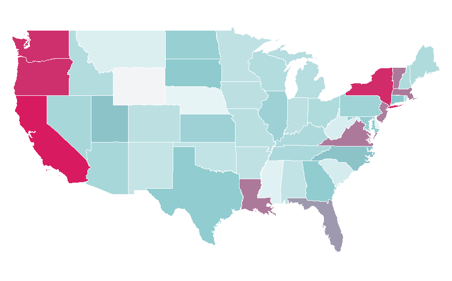 Affinity by region — Skype, United States