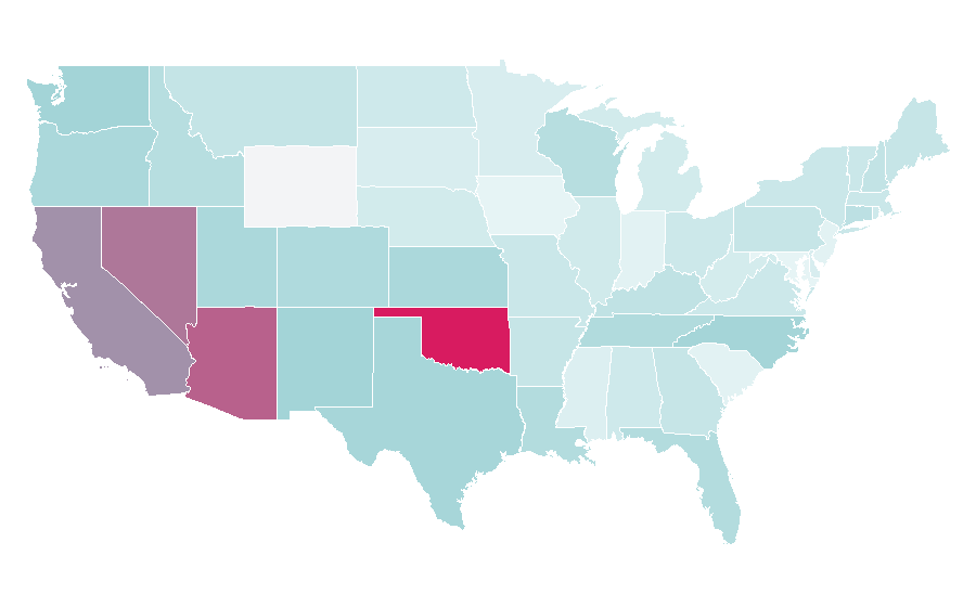 Affinity by region — SKYY vodka, United States