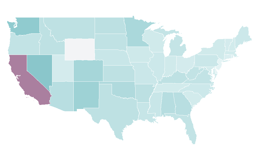 Affinity by region — Slander, United States
