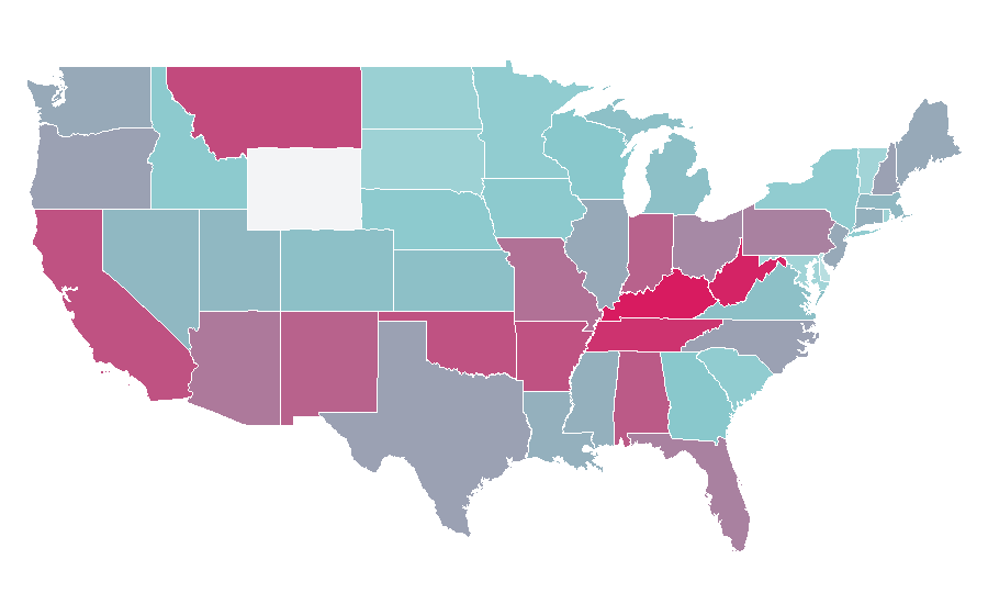 Affinity by region — Slash (musician), United States