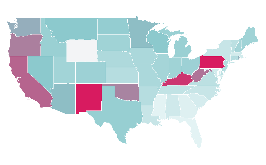 Affinity by region — Slayer, United States