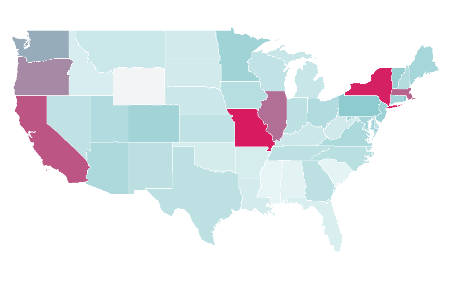 Affinity by region — Slayyyter, United States