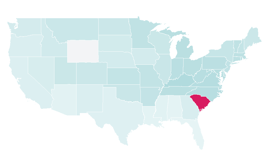 Affinity by region — Sledding, United States