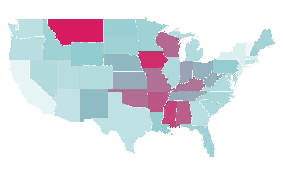 Affinity by region — Sleep Theory, United States