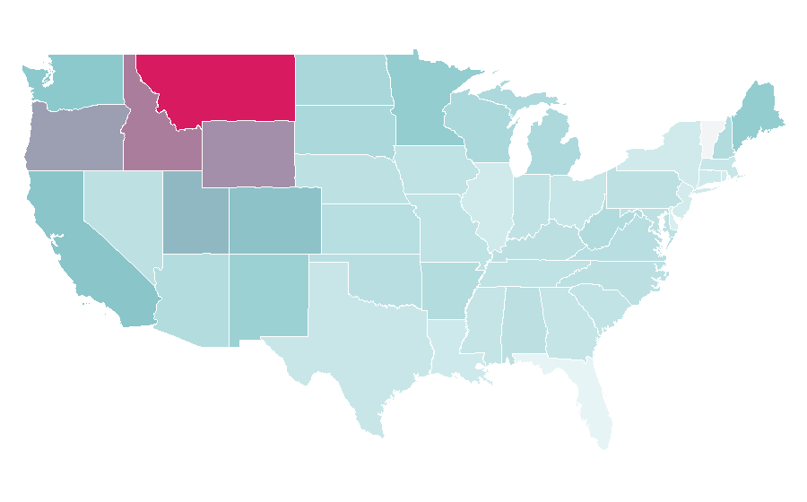 Affinity by region — Sleeping bag, United States