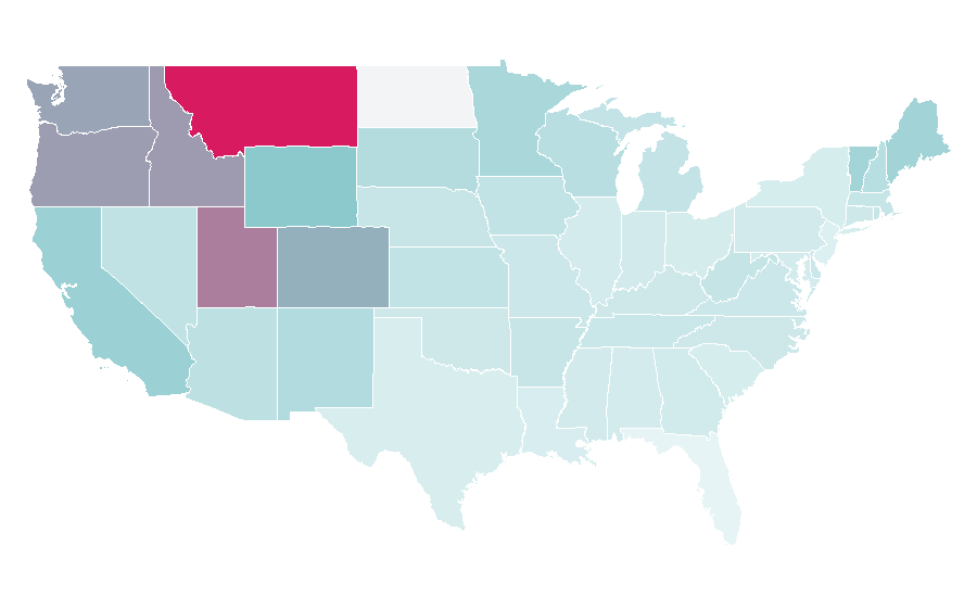 Affinity by region — Sleeping pad, United States