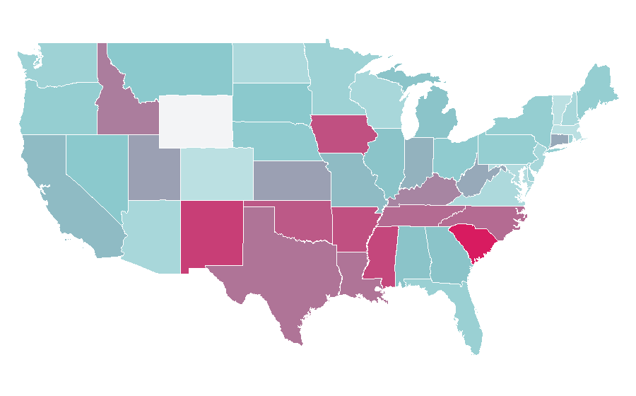 Affinity by region — Sleeping with the Enemy, United States