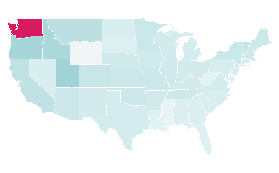 Affinity by region — Sleepless in Seattle, United States