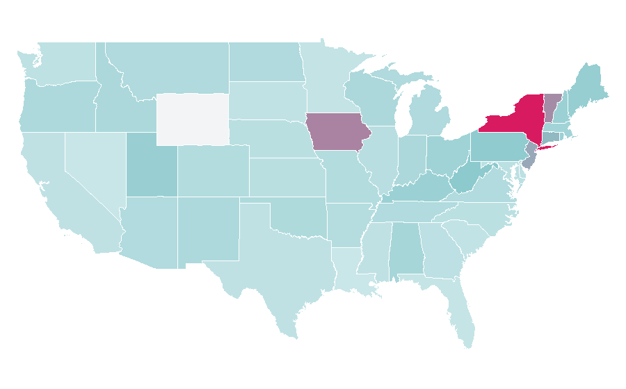 Affinity by region — Sleepy Hollow (film), United States