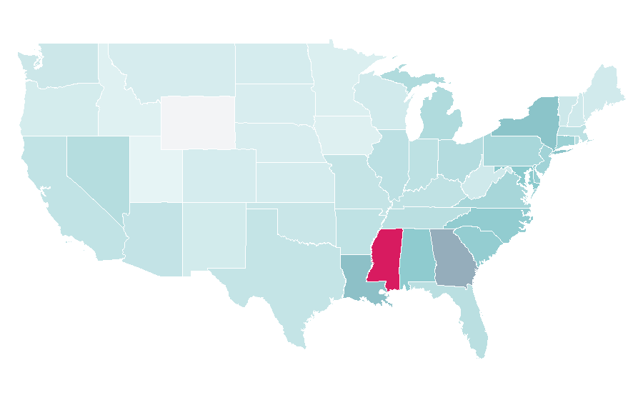 Affinity by region — Slick Rick, United States