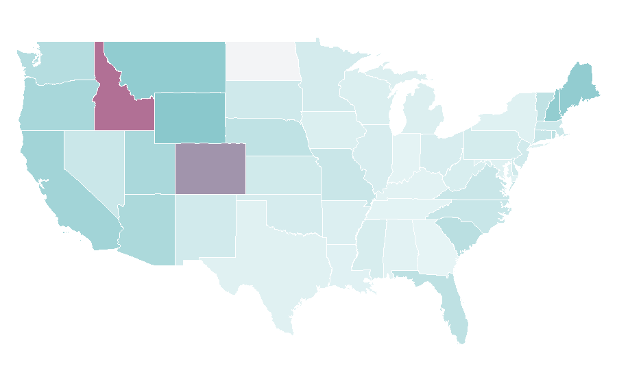 Affinity by region — Slightly Stoopid, United States