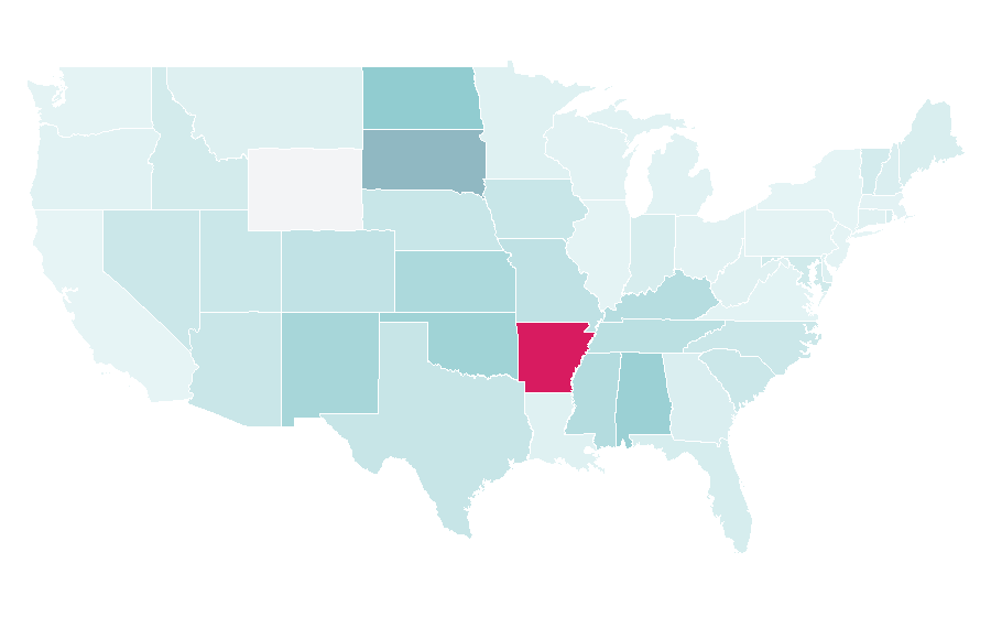 Affinity by region — Slim Chickens, United States