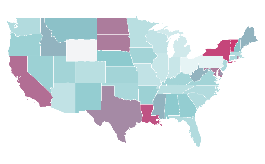 Affinity by region — Slim-fit pants, United States