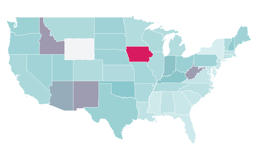 Affinity by region — Slipknot (band), United States