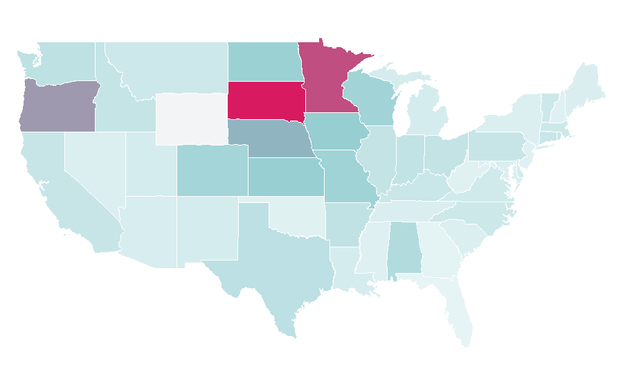 Affinity by region — Slum, United States