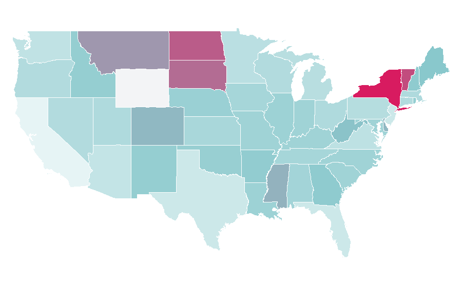 Affinity by region — Small business software, United States
