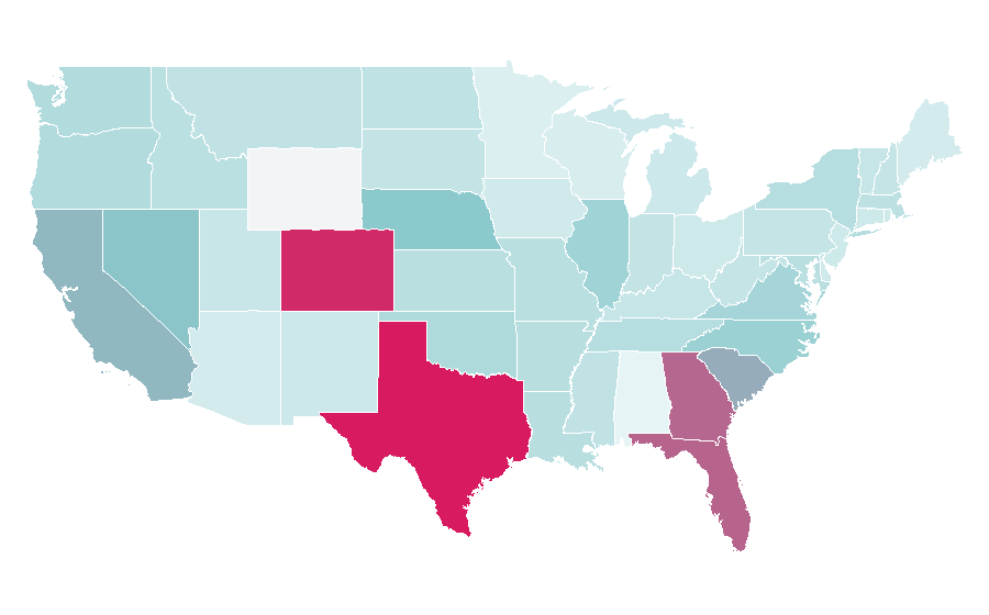 Affinity by region — Smart city, United States