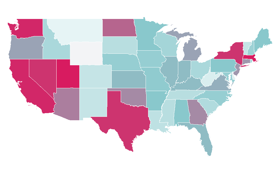 Affinity by region — Smarties, United States