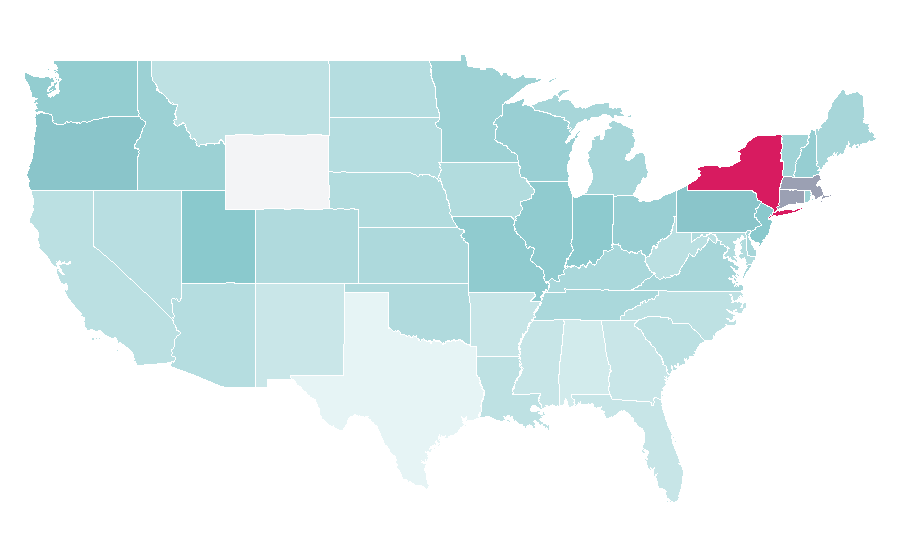 Affinity by region — Smash (TV series), United States