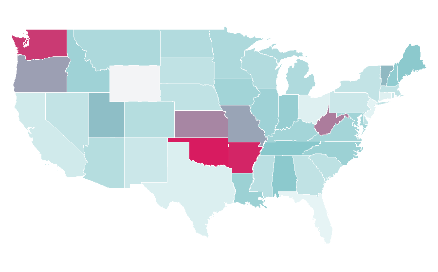 Affinity by region — Smashwords, United States